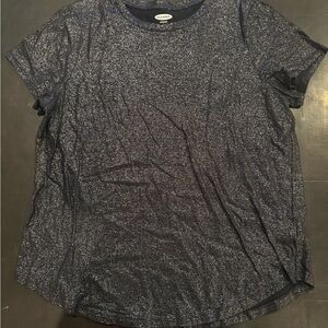 Black/Gray metallic t-shirt